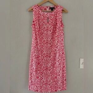 Lauren Ralph Lauren Pink and White Dress